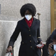 Ex-State Supreme Court Justice Sylvia Ash leaves Manhattan federal court after she was sentenced to a year and three months in prison, Wednesday, April 20, 2022, in New York. Ash, a former New York state judge, was sentenced Wednesday to a year and three months in prison after her conviction for obstructing a probe into financial wrongdoing at a credit union that provides banking services to tens of thousands of New York City employees, including police and firefighters.